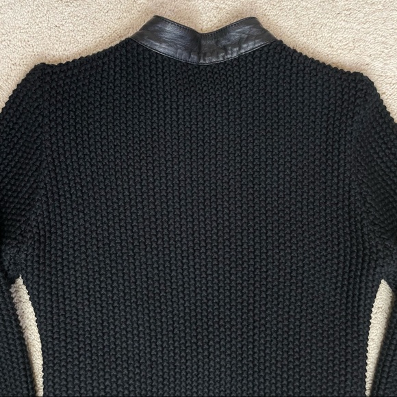 Brian Dales Quilted Genuine Leather and Knitted Jacket - Picture 9 of 17